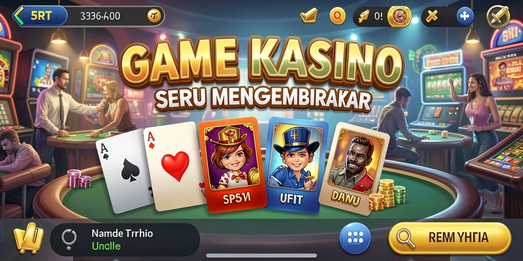 Screenshot utama 5RT menampilkan gameplay Kasino yang dinamis dan mendebarkan.