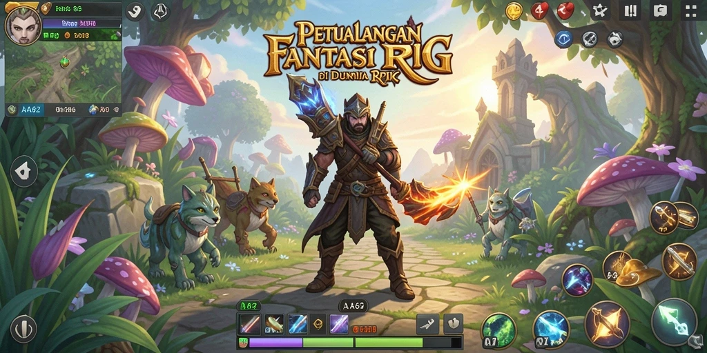 Tampilan gameplay AA62 yang menakjubkan dalam petualangan RPG.
