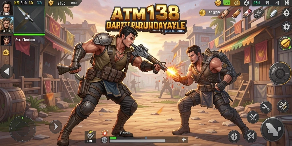 Tampilan gameplay seru dari ATM138 dalam pertarungan Battle Royale.