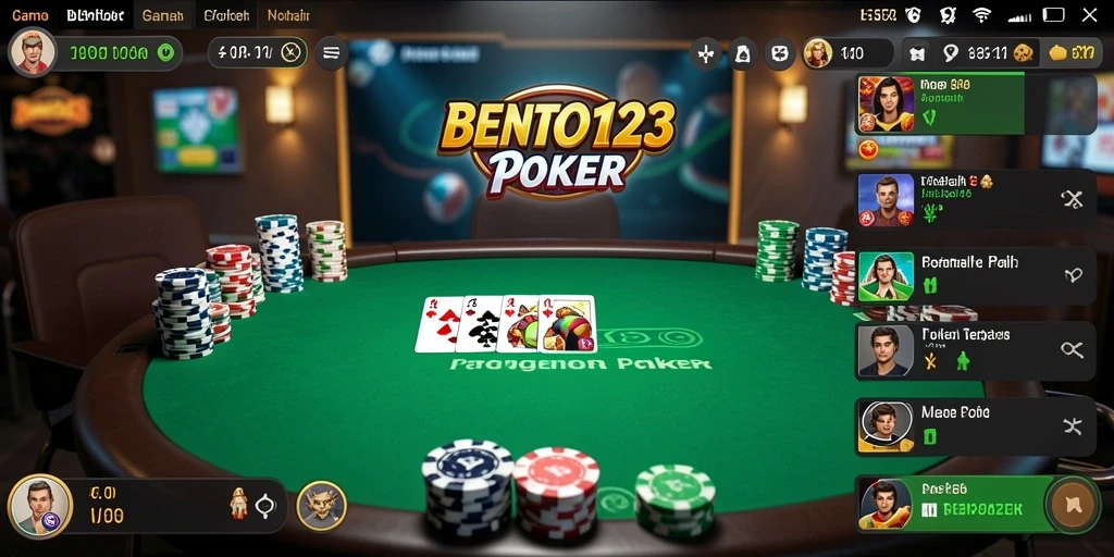 Gameplay poker yang seru di BENTO123