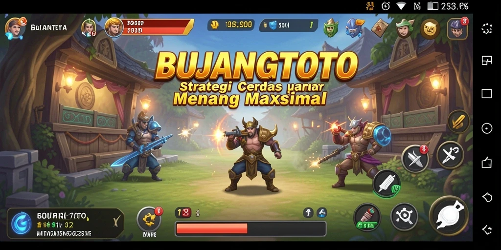 Tampilan gameplay Strategi yang mendebarkan dalam BUJANGTOTO.