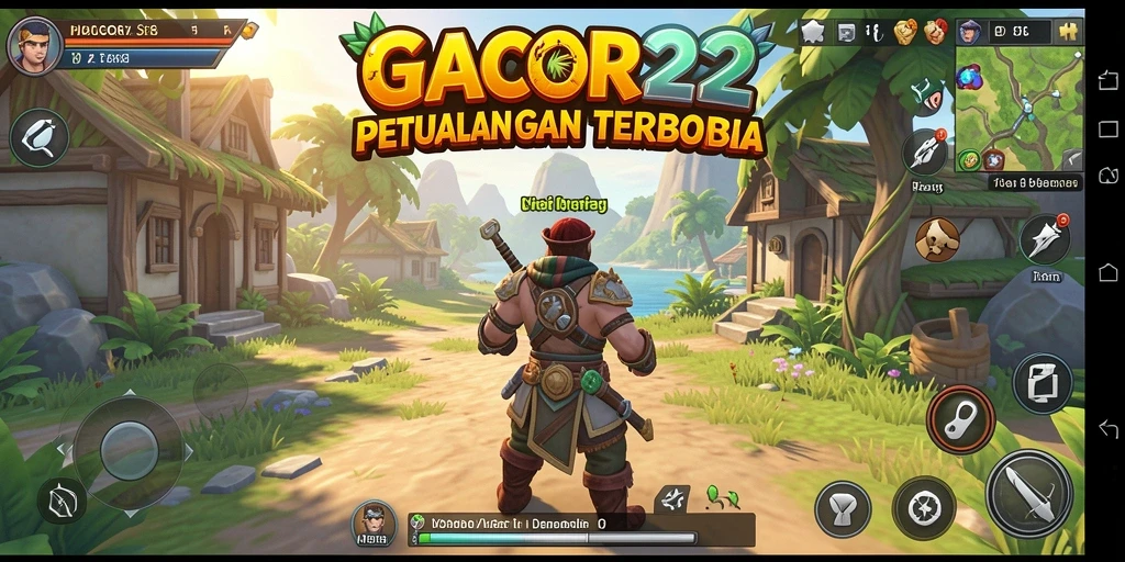 Tangkapan layar dari gameplay GACOR22 yang menampilkan dunia terbuka.