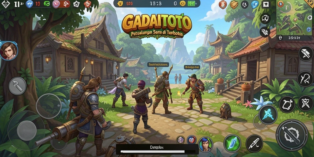 Screenshot utama GADAITOTO memperlihatkan dunia open world yang memukau.