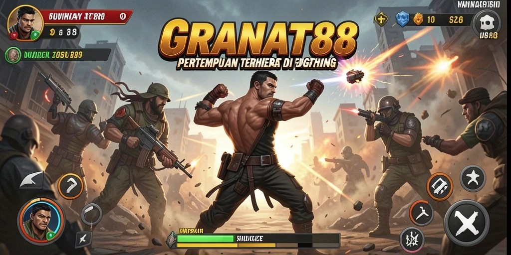 Tampilan aksi pertarungan seru di GRANAT88 yang memukau.