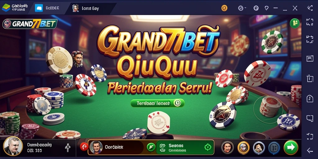 Tampilan gameplay QiuQiu yang seru di GRAND77BET.