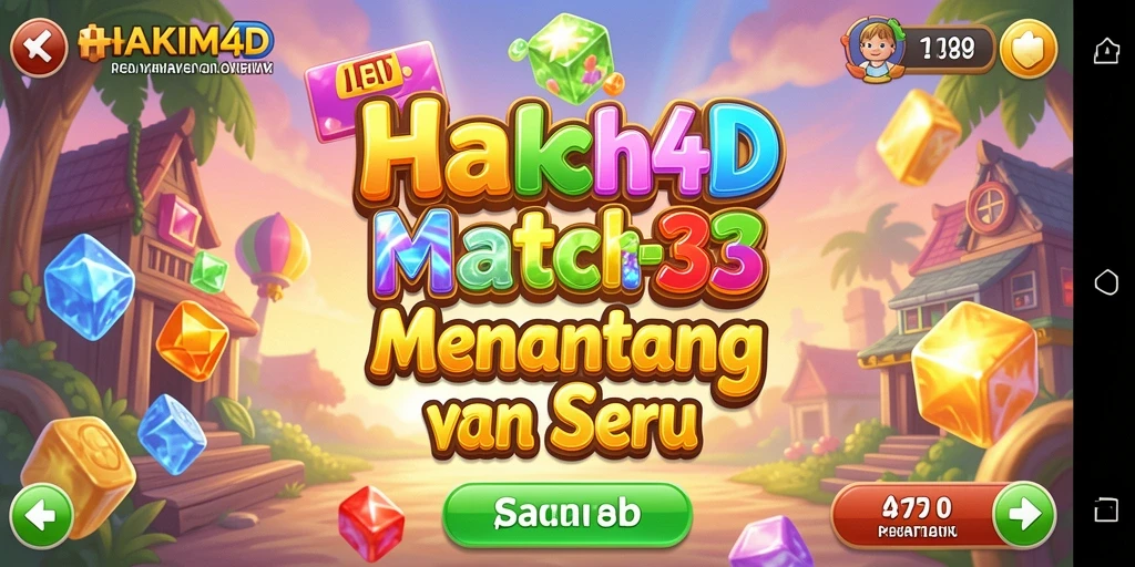 Tampilan gameplay seru dari HAKIM4D dengan grafis menawan.