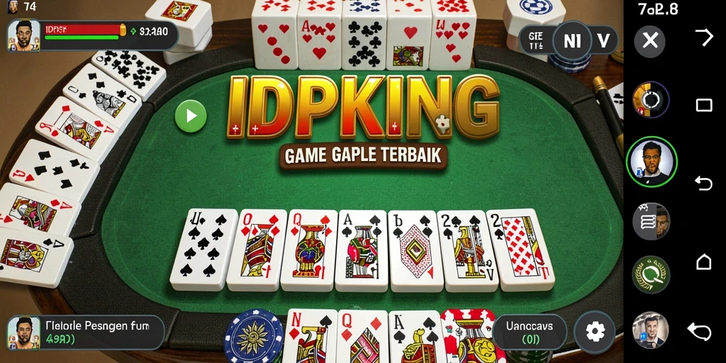 Visual gameplay Gaple yang menarik dan seru.