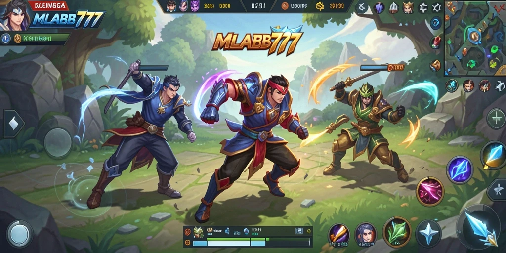 Tampilan gameplay seru dalam MLBB777 dengan berbagai cabang olahraga.