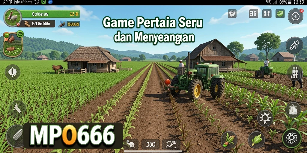 Tangkapan layar MPO666 yang menampilkan aktivitas pertanian yang seru.