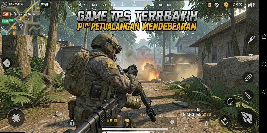 Tampilan gameplay seru PK95 dalam aksi TPS.