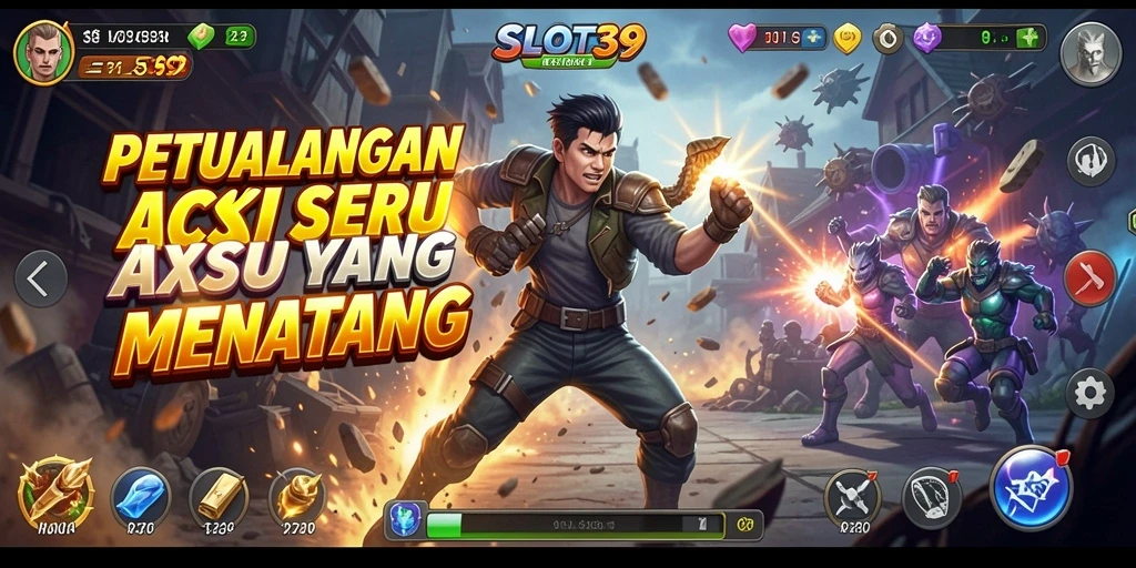 Gameplay aktif yang penuh aksi dan tantangan mendebarkan.