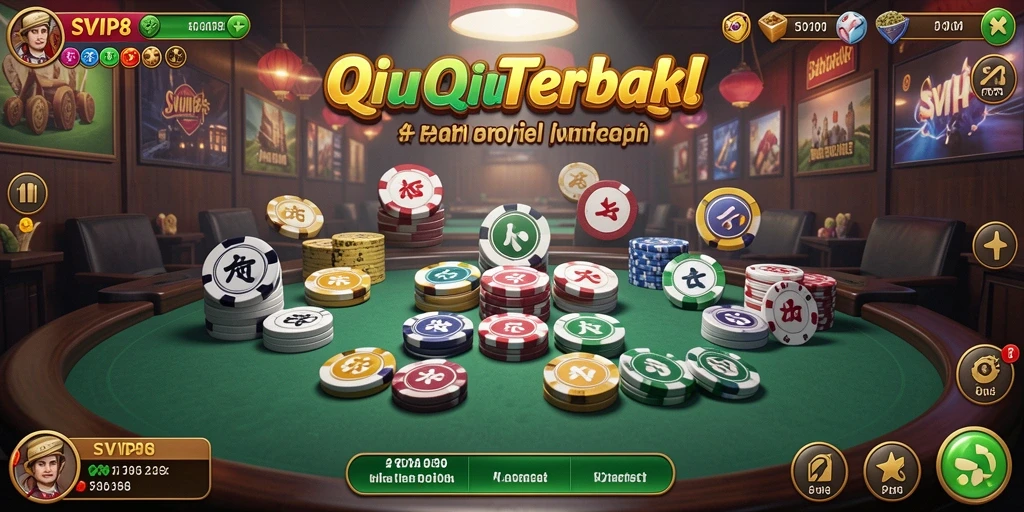 Tampilan gameplay QiuQiu yang seru dan mendebarkan di SVIP8.