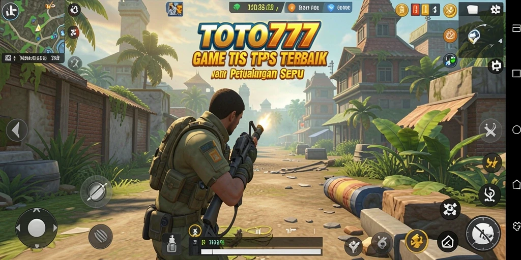 Screenshot TOTO777 menampilkan aksi seru dalam permainan TPS.